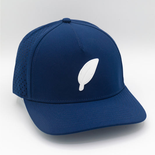 Blue - NVRLND White Feather Hat