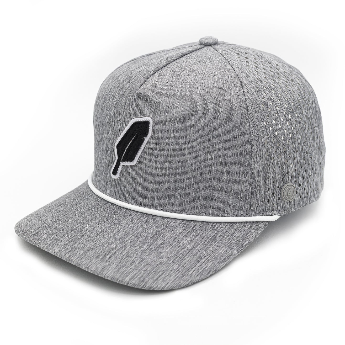 NVRLND - Heather Grey Varsity Feather