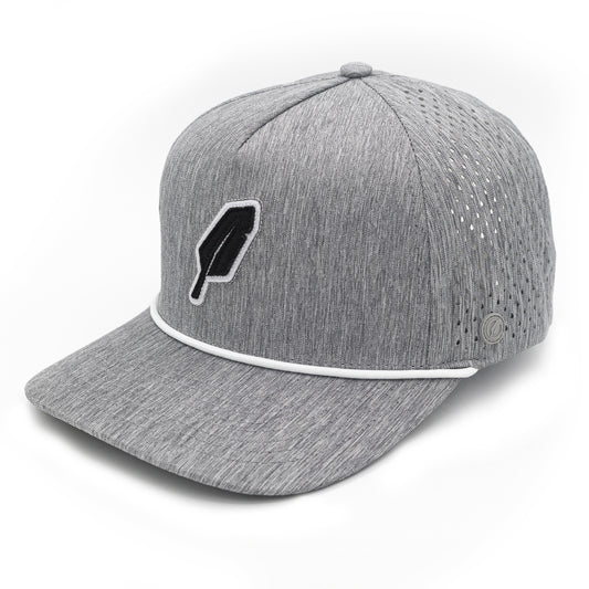 NVRLND - Heather Grey Varsity Feather