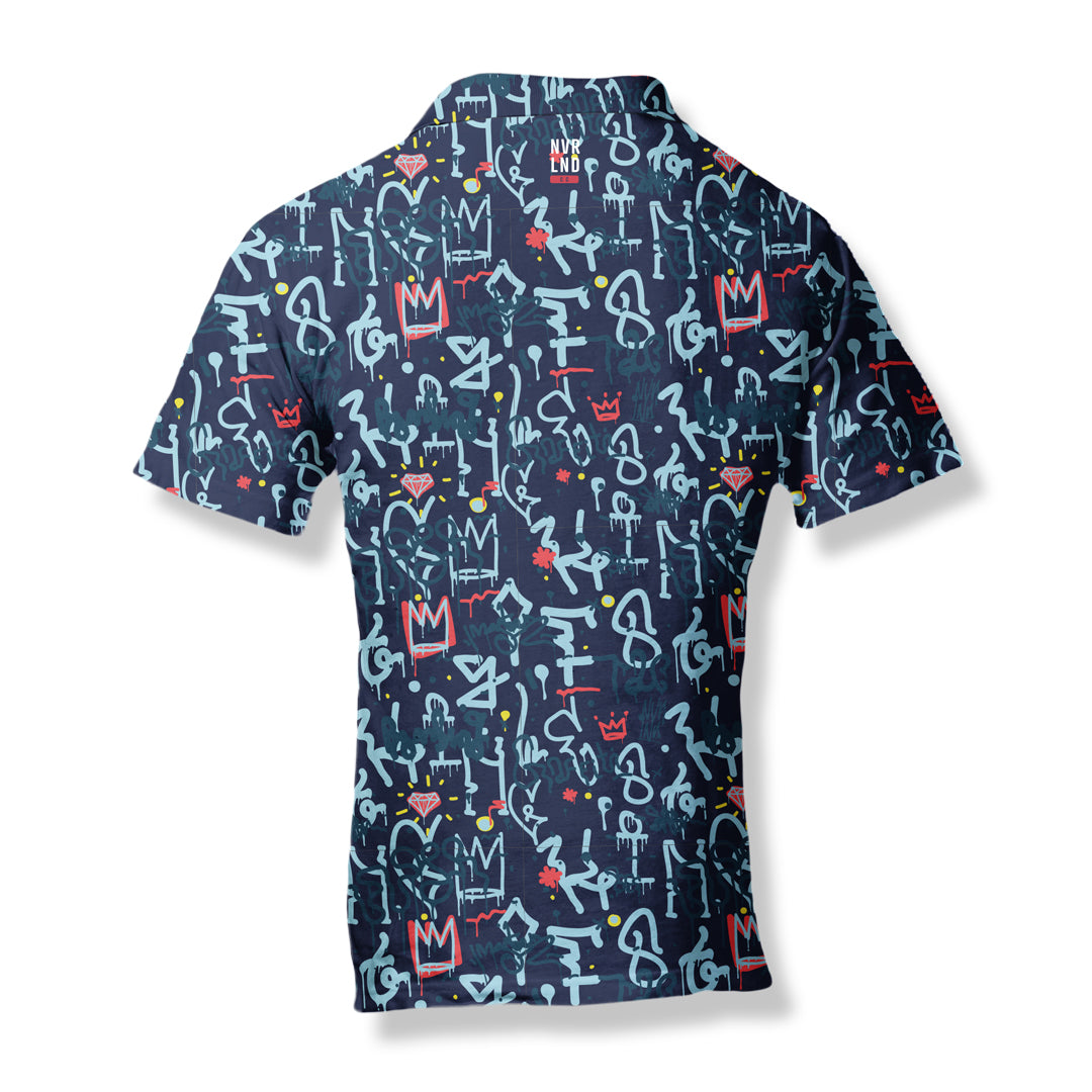 NVRLND - Men's Polo - Tagged