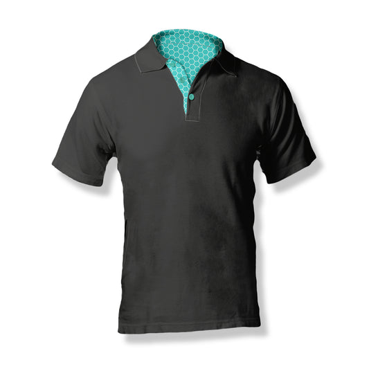 NVRLND - Men's Polo - Solid Honeycomb