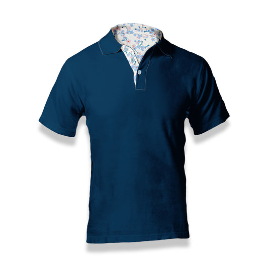 NVRLND - Men's Polo - Solid Pansy 2.0