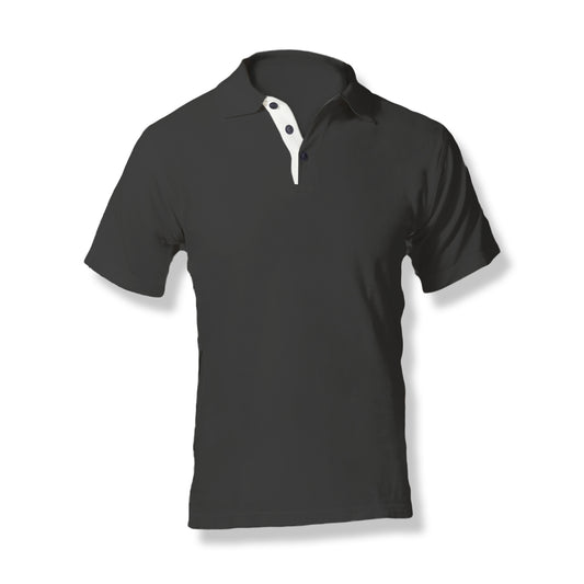 NVRLND - Men's Polo - Black Solid