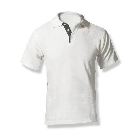 NVRLND - Men's Polo - White Solid