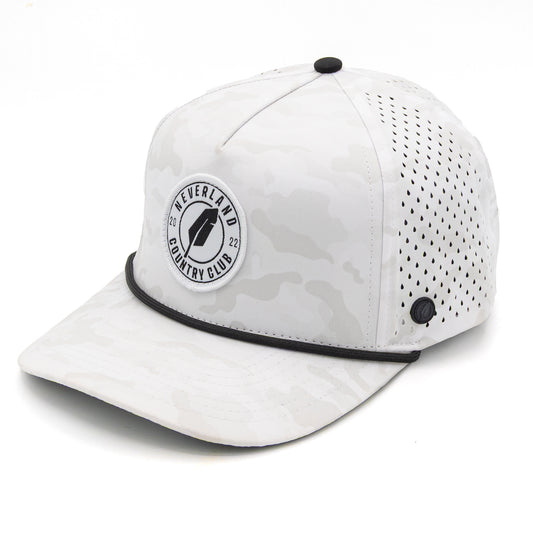 NVRLND - White Camo Rope Hat