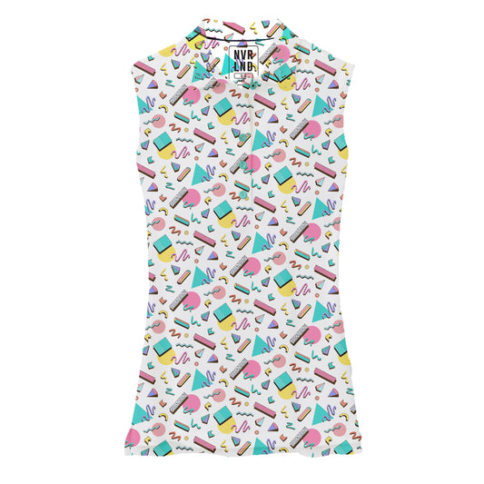 NVRLND - Women's Sleeveless Polo - Later Preppy