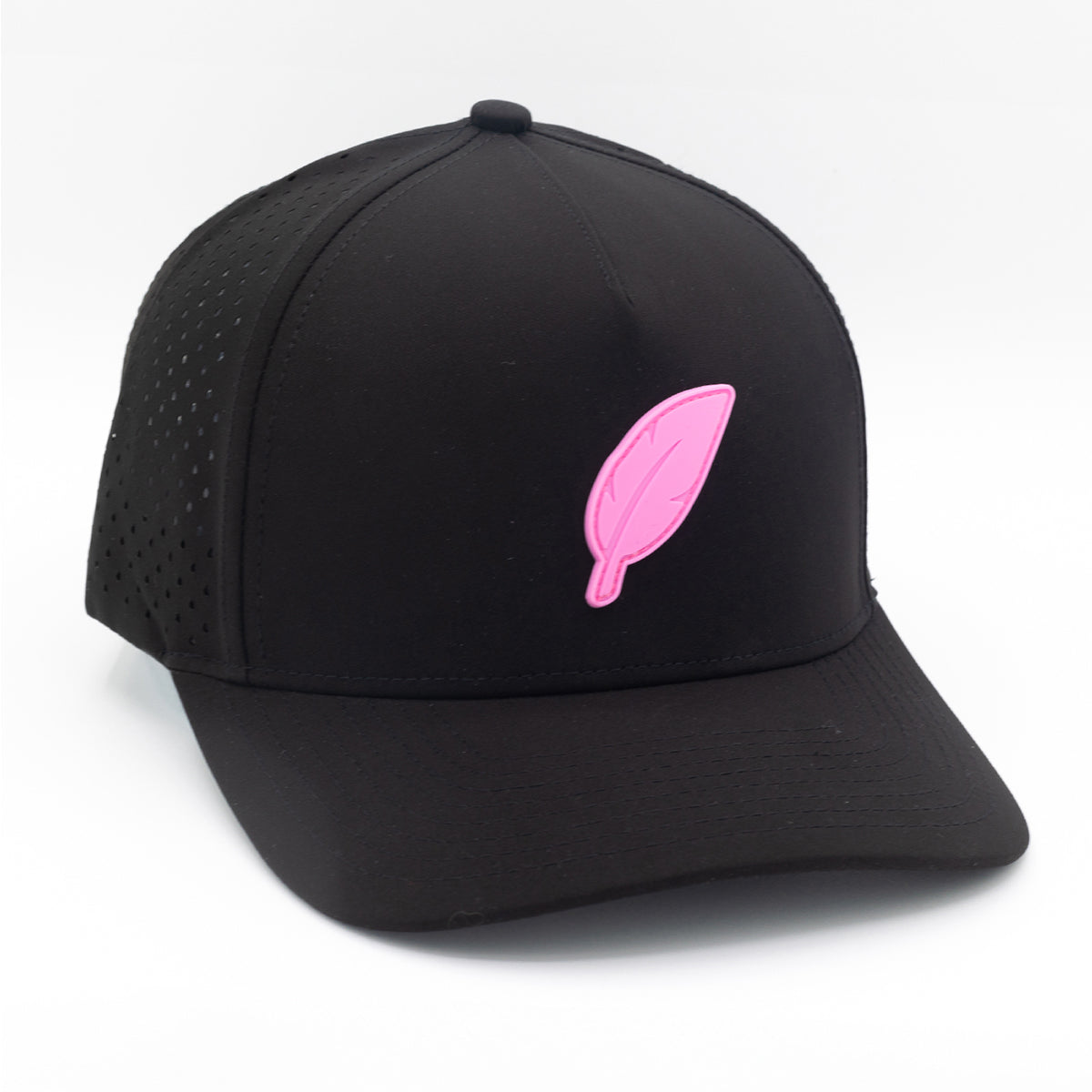 Black - NVRLND Pink Feather Hat