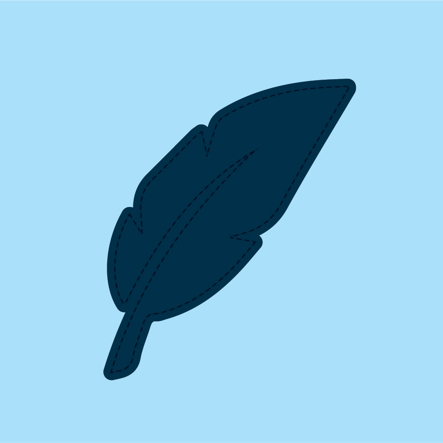 Sky Blue Nylon - NVRLND Blue Feather Hat