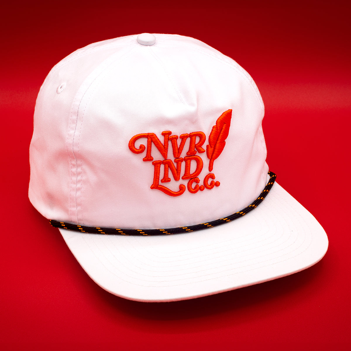 White Nylon - NVRLND Red Frat Hat