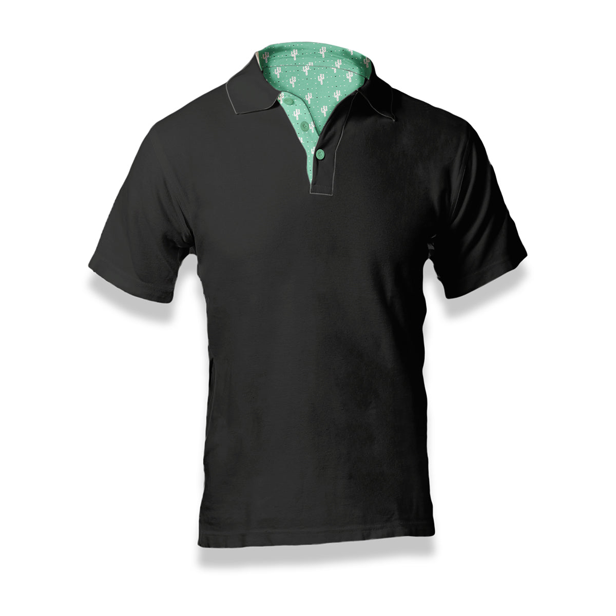 Men's Polo - Solid Mint Prick
