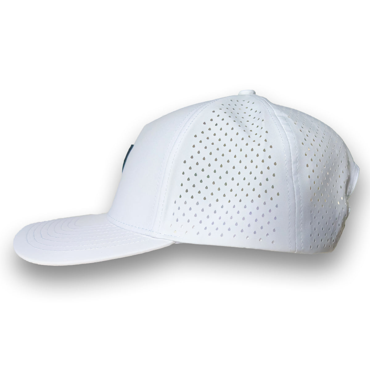 White - NVRLND Navy Feather Hat
